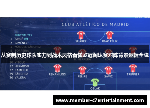 从赛制历史球队实力到战术风格看懂欧冠淘汰赛对阵背景逻辑全貌